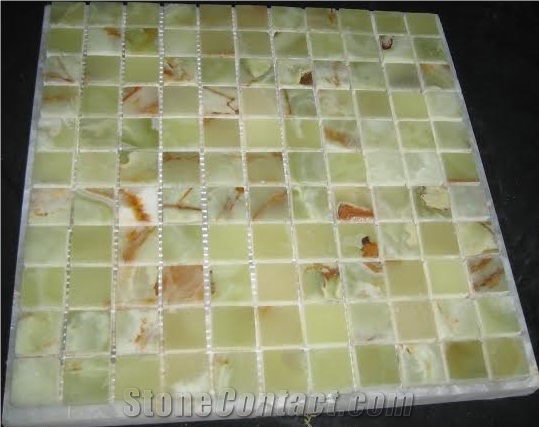 Pakistan Green Onyx, Light Green Onyx Mosaic