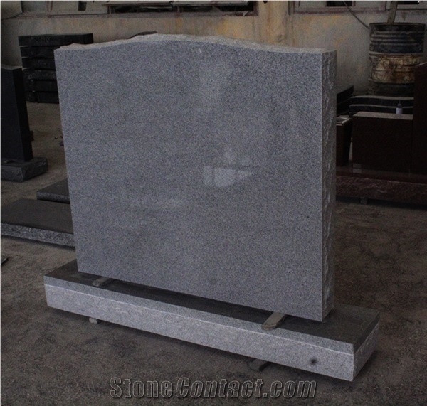 Light Gray G633 American Upright Die and Base Monument