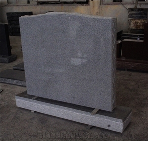 Light Gray G633 American Upright Die and Base Monument
