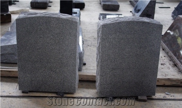 Light Gray G633 American Upright Die and Base Monument