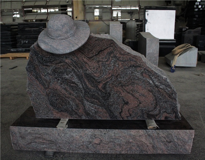 Paradiso Hat Shape carving American Upright Monument & Tombstone