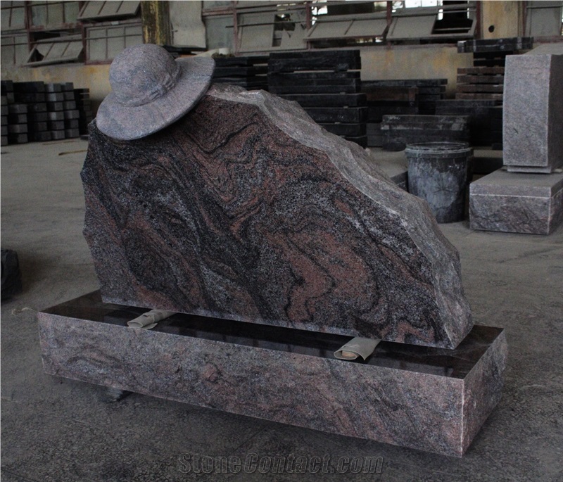 Paradiso Hat Shape carving American Upright Monument & Tombstone