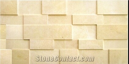 3d Artwall-Cream Marfil, Beige Marble Building & Walling