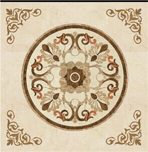 Waterjet Medallion Wj03, Square Medallions