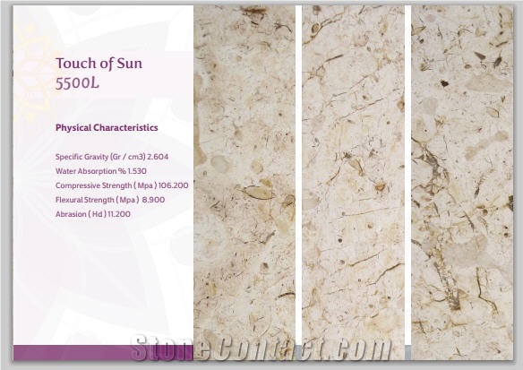 Touch Of Sun Limestone Polished