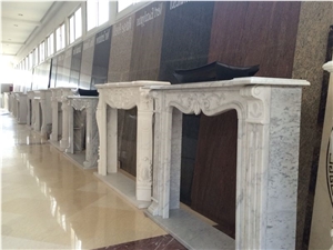 Blanc Zayan Marble Fireplace Mantel
