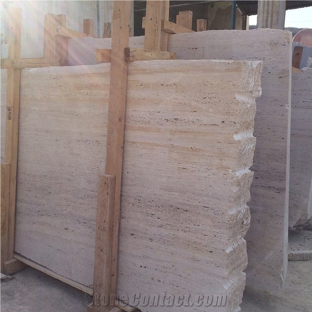 Travertine Volubilis Unpolished Slabs & Tiles, Morocco Beige Travertine