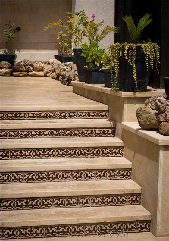Travertine Volubilis Unpolished Slabs & Tiles, Morocco Beige Travertine