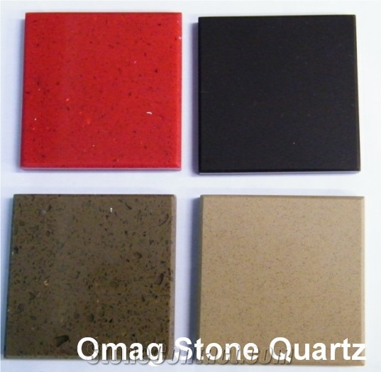Omag Acrylic Quartz Stone Solid Surface Sample Tiles