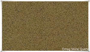 Omag Cream Brown Galaxy Quartz Stone Solid Surface,Engineered Stone