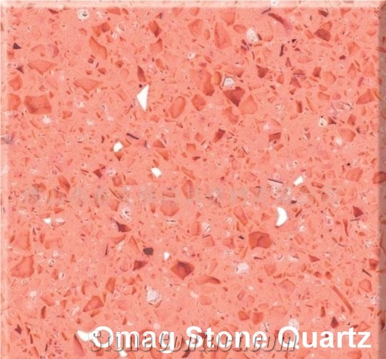 Omag Pink Quartz Stone/Engineered Stone Kitchen Countertops Good Price