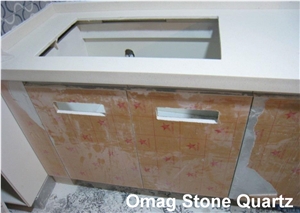 Omag Quartz Engineered Stone Bathroom Tops/Vanity Tops