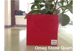 Omag Red Crabapple Quartz Stone Kitchen Bar Tops/Engineered Stone Kitchen Countertops Good Price