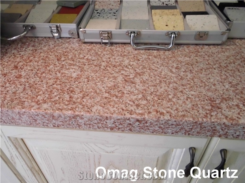 Omag Yellew Galaxy Quartz Stone/Engineered Stone Soliud Surface Kitchen Countertops/Worktops