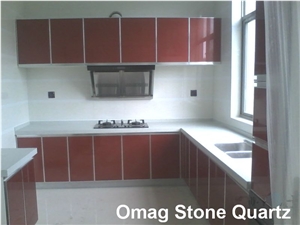 Omag Yellew Galaxy Quartz Stone/Engineered Stone Soliud Surface Kitchen Countertops/Worktops