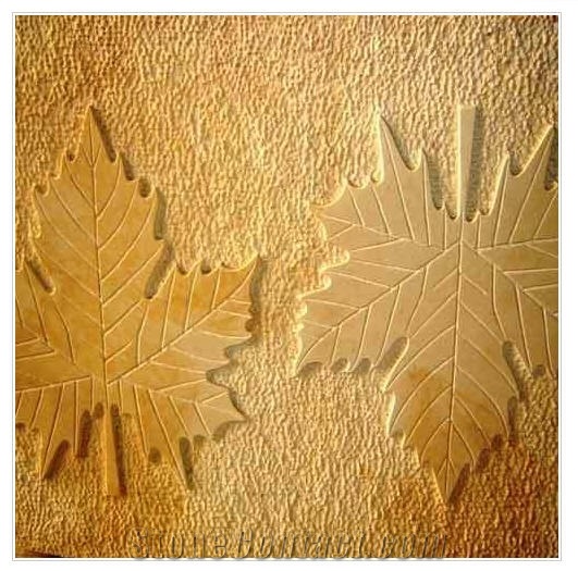 Sandstone Laser Engraving Relief - Lalitpur Yellow Sandstone