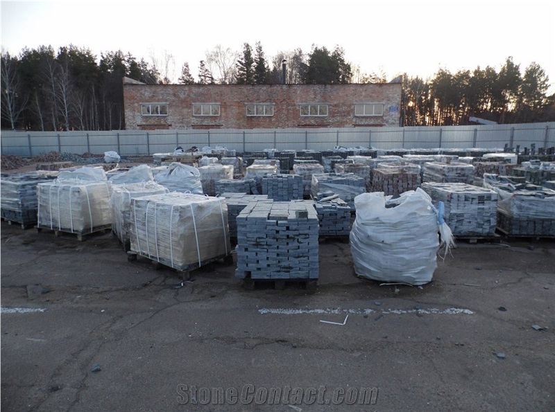 Gabbro Starry Night G8 Cobble Stone, Starry Night Granite Cube Stone for Paving, Black Granite Cube Stones