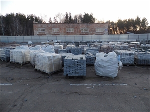 Gabbro Starry Night G8 Cobble Stone, Starry Night Granite Cube Stone for Paving, Black Granite Cube Stones