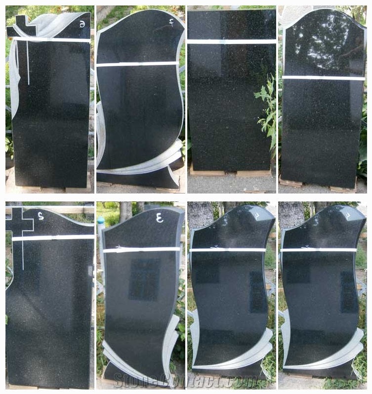 Gabbro Starry Night Granite G8 Monument, Tombstone, Black Granite Monuments