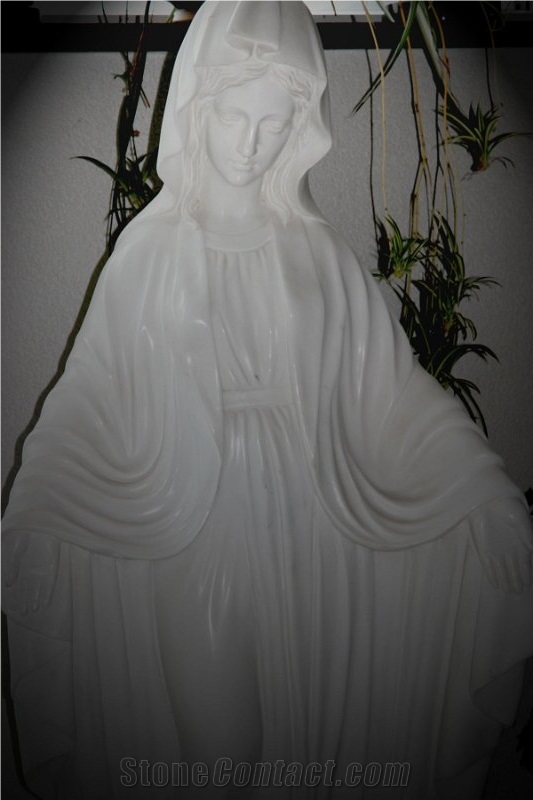 White Marble Monumental Sculpture