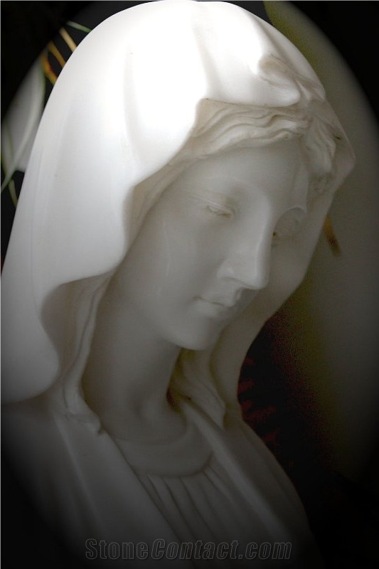 White Marble Monumental Sculpture