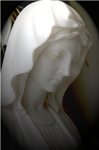 White Marble Monumental Sculpture