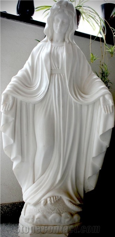 White Marble Monumental Sculpture