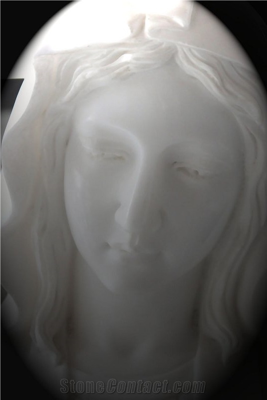 White Marble Monumental Sculpture