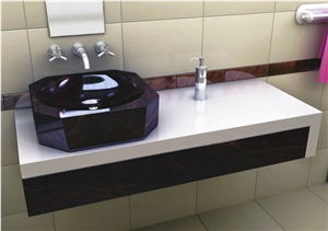Black Obsidian Wash Basin