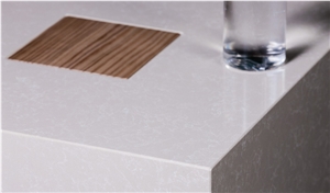 Bianco Quartz Form Kitchen Countertop