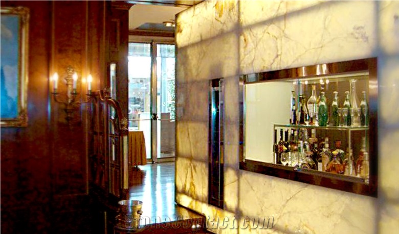 Translucent Honey Onyx Wall Panels