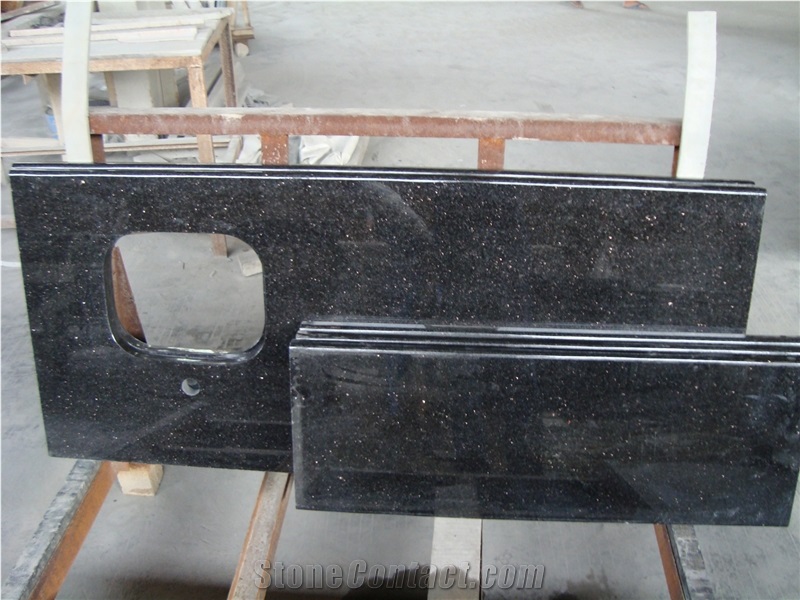 Black Galaxy Granite Slabs