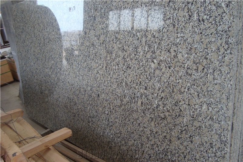 China Giallo Fiorito Granite Tiles & Slabs,China Yellow Granite