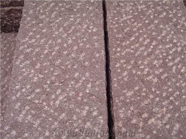 China Red Porphyry Paverstone,Kerbstone & Cubestone