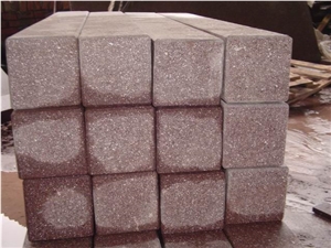 China Red Porphyry Paverstone,Kerbstone & Cubestone