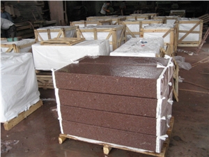 China Red Porphyry Paverstone,Kerbstone & Cubestone