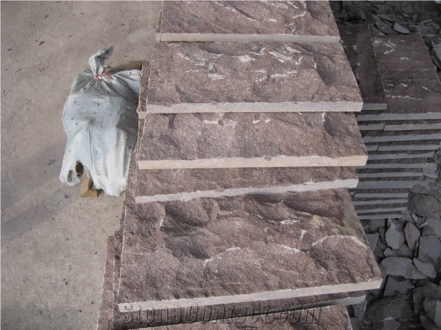 China Red Porphyry Paverstone,Kerbstone & Cubestone