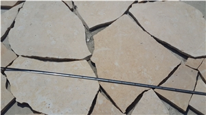 China Yellow Limestone Flagstone