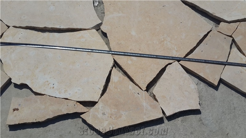China Yellow Limestone Flagstone
