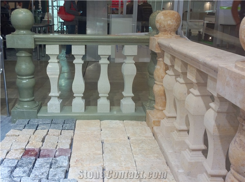 China Yellow Marble Balustrade & Railing