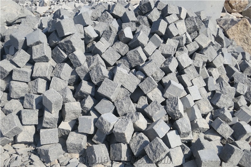 G654 Granite Pandang Dark,Dark Grey Cubes,Kerbstone and Paving Stone