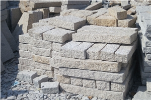 G682 Granite Misty Yellow Cubes,Kerbstone and Paving Stone