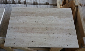 Classic Beige Travertine Veincut, Unfilled/Honed Tiles