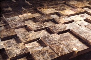 Dark Emprador Mosaic, Emperador Dark Brown Marble Mosaic