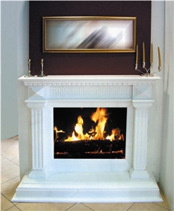 Thassos Whaite Marble Fireplace
