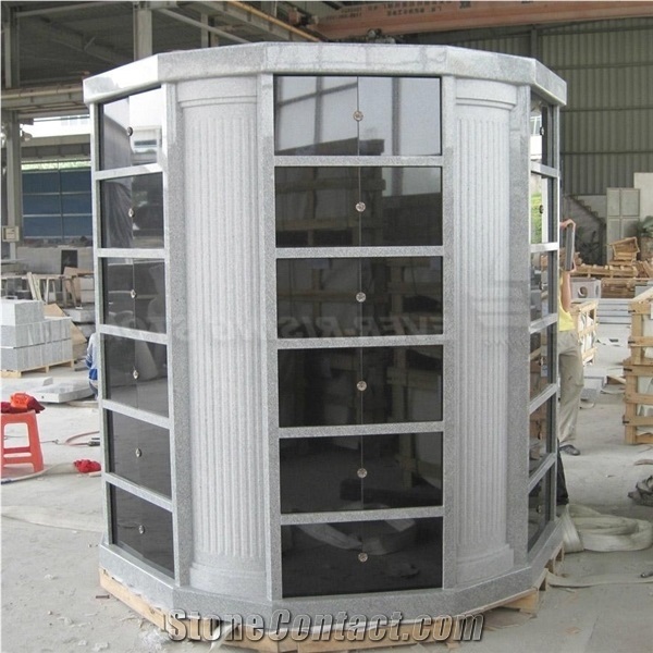 Granite Mausoleum and Columbarium Designs 6 Feet Tall