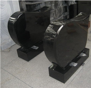 Premium Shanxi Black Granite Memorial Tombstone on Sale