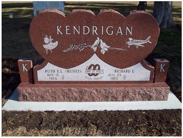Premium Shanxi Black Granite Memorial Tombstone on Sale