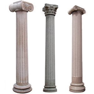 Stone Column and Marble Pillar Designs, Beige Marble Column