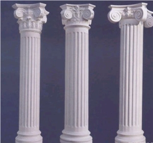 Stone Column and Marble Pillar Designs, Beige Marble Column